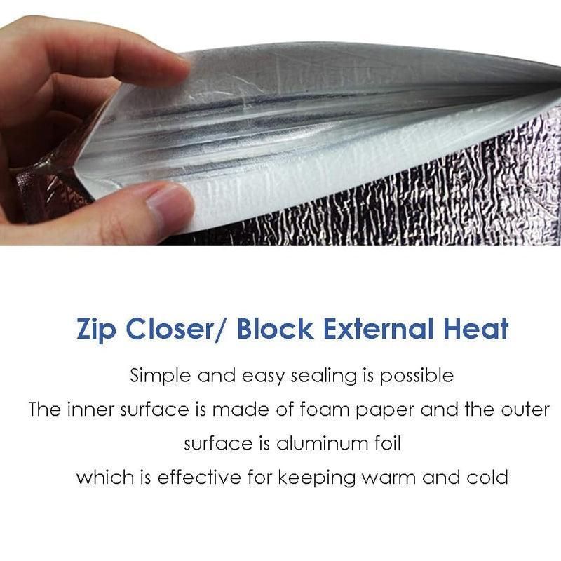 100Pcs Aluminum Foil Insulated Food Storage Bags for Thermal Cooling - 20*30CM-100PCS