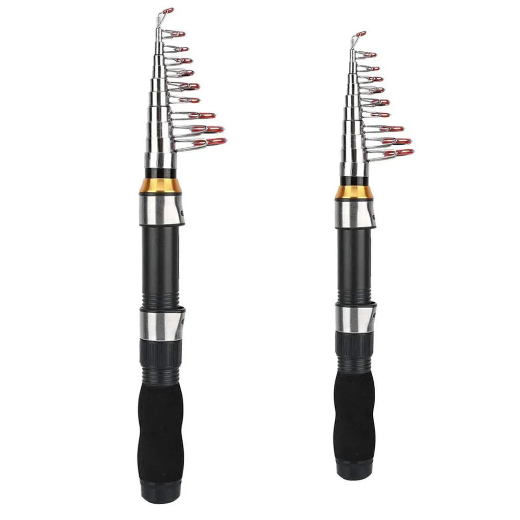 Portable Mini Fishing Rod Fishing Gear Compact Travel Rods for Outdoor Sports - 235cm