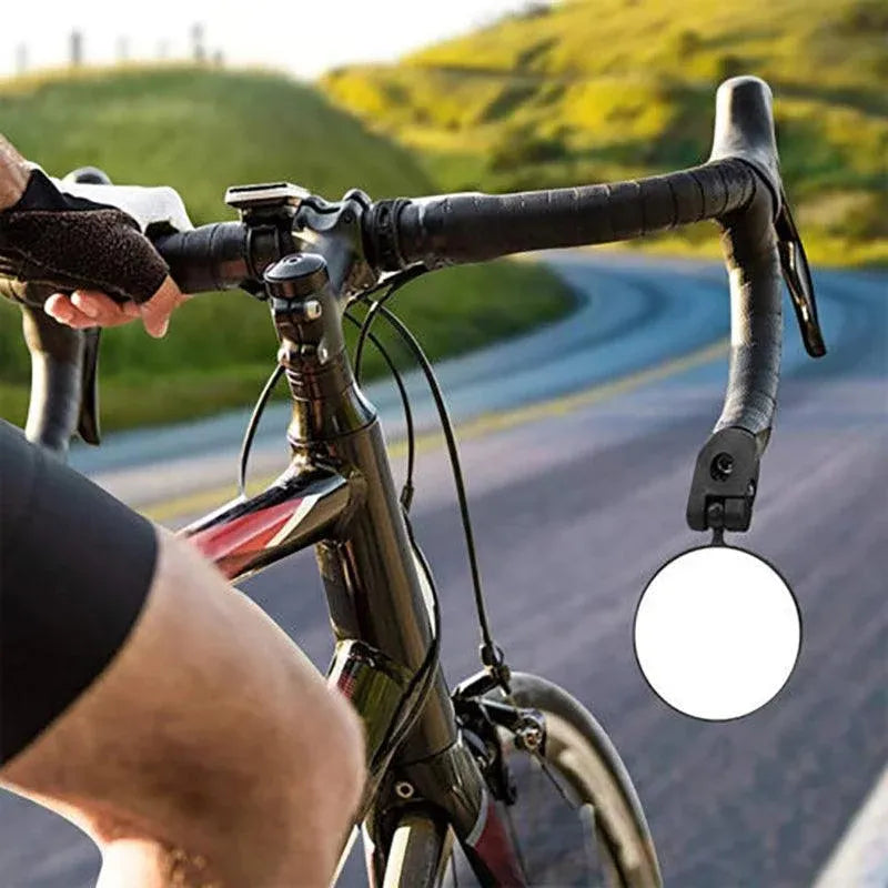 Adjustable Bicycle Rearview Mirror Convex Lens for MTB and Road Bikes