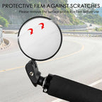 Adjustable Bicycle Rearview Mirror Convex Lens for MTB and Road Bikes