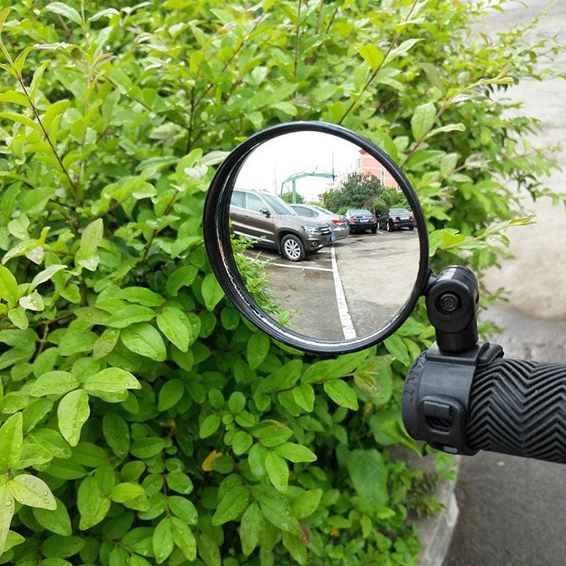 2PCS 360 Degree Bicycle Rearview Mirror Handlebar Mount Adjustable