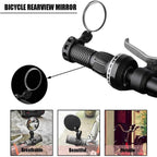2PCS 360 Degree Bicycle Rearview Mirror Handlebar Mount Adjustable