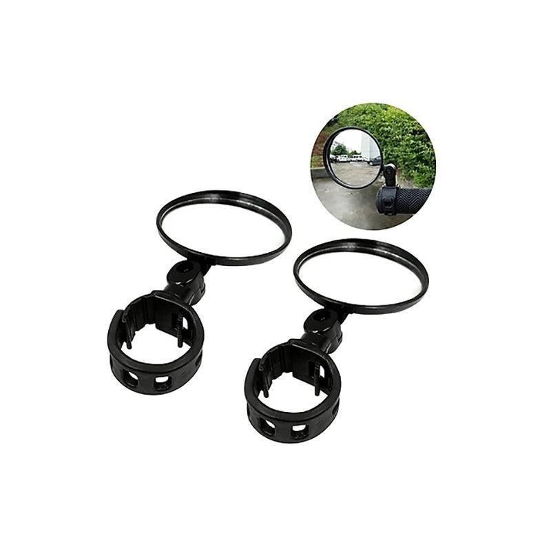 2PCS 360 Degree Bicycle Rearview Mirror Handlebar Mount Adjustable