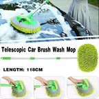 New Telescopic Car Brush Wash Soft Care Mop Vehicle Cleaning Window Adjustable - Mop Cloth(mop not included)