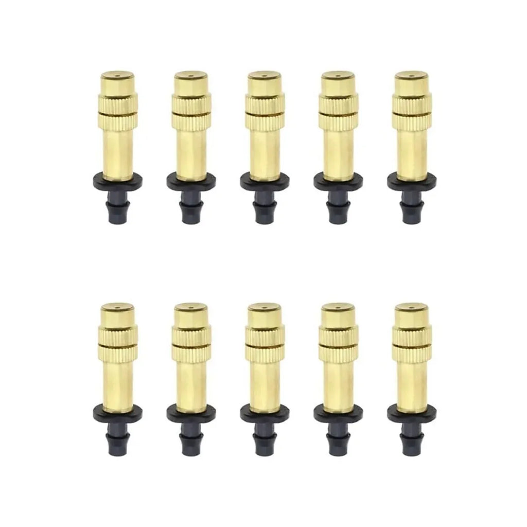 10pcs Adjustable Atomizing Copper Nozzles for Garden Watering Spraying