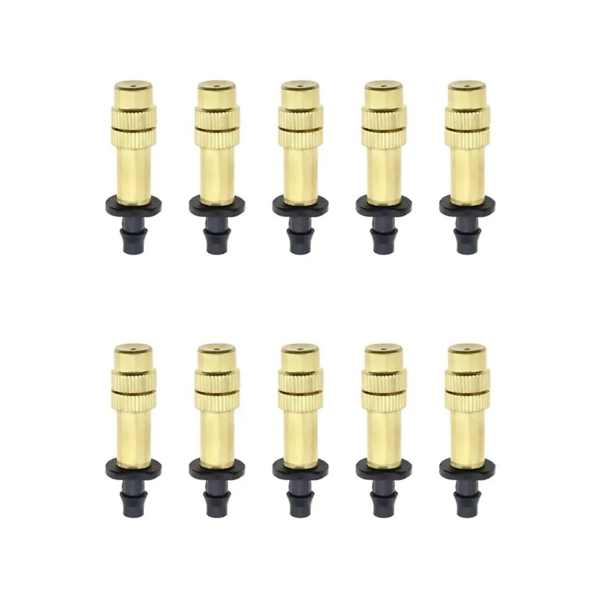 10pcs Adjustable Atomizing Copper Nozzles for Garden Watering Spraying