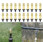 10pcs Adjustable Atomizing Copper Nozzles for Garden Watering Spraying