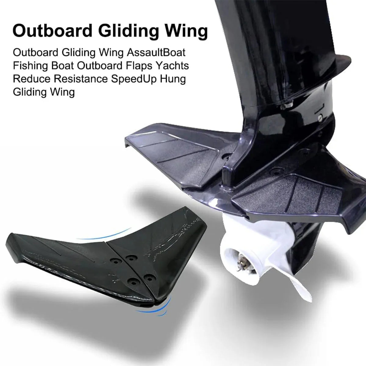 Outboard Engine Hydrofoil Stabilizer Marine Tail Wing Plate for Boat Motor Parts