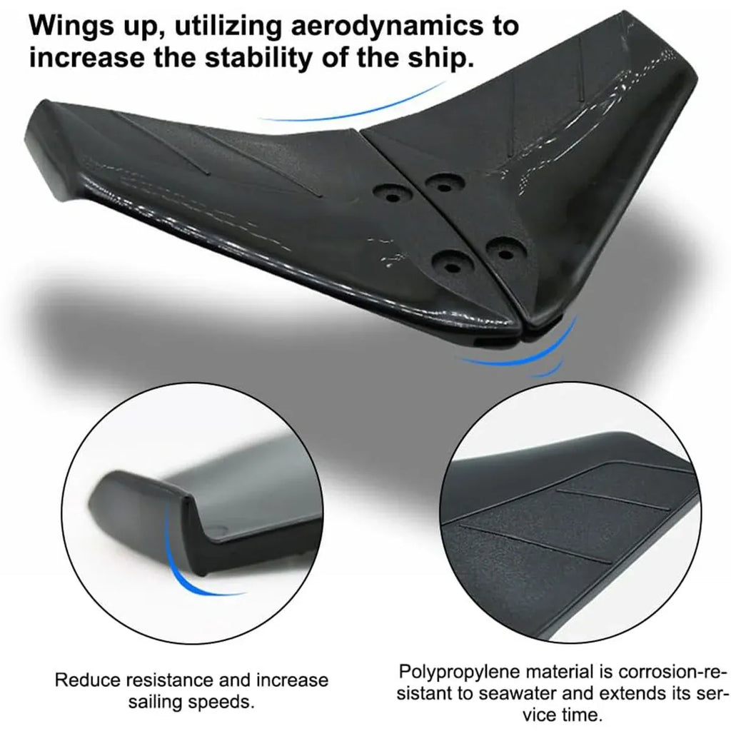 Outboard Engine Hydrofoil Stabilizer Marine Tail Wing Plate for Boat Motor Parts