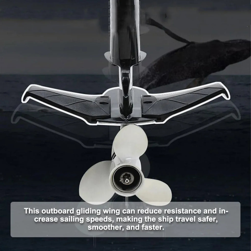 Outboard Engine Hydrofoil Stabilizer Marine Tail Wing Plate for Boat Motor Parts