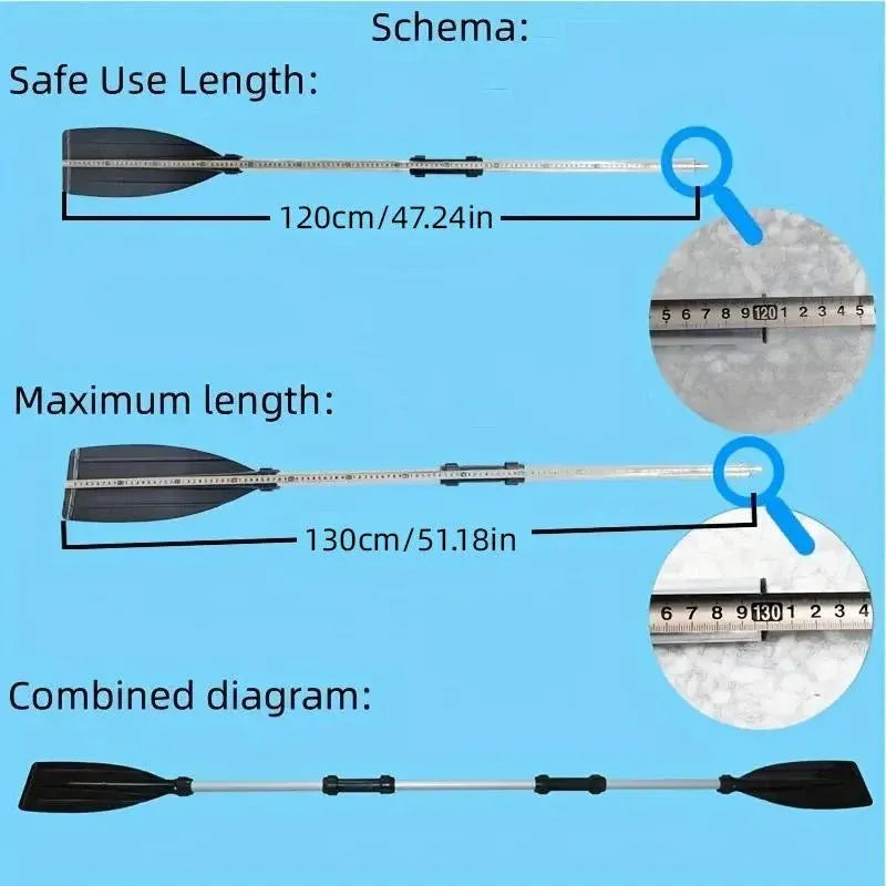 2-Piece Aluminium Alloy Kayak Paddle Set