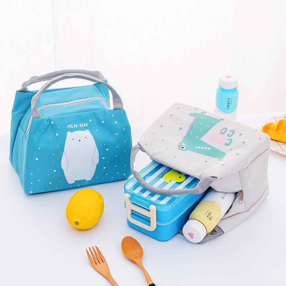 Portable Insulated Thermal Lunch Box Carry Tote Picnic Case Storage Bag 21x17x15cm - B02 (21x17x15cm)