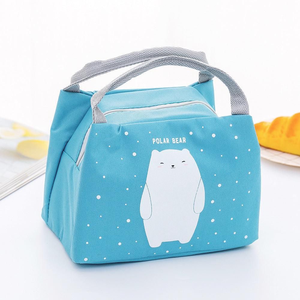 Portable Insulated Thermal Lunch Box Carry Tote Picnic Case Storage Bag 21x17x15cm - C02 (21x17x15cm)