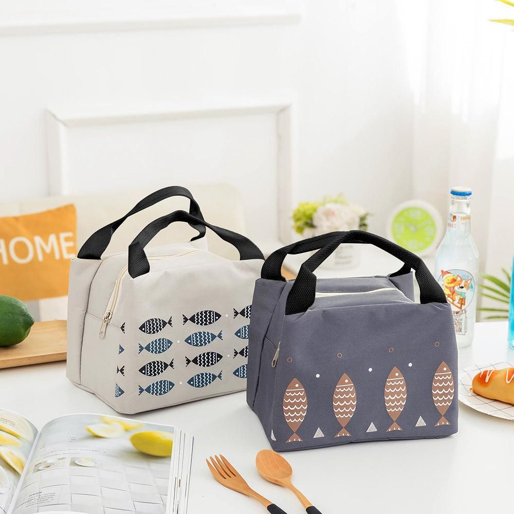 Portable Insulated Thermal Lunch Box Carry Tote Picnic Case Storage Bag 21x17x15cm - C06 (21x17x15cm)