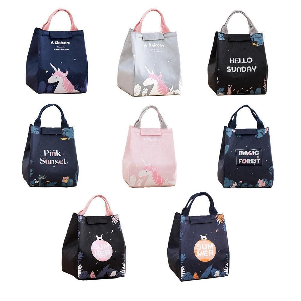 Portable Insulated Thermal Lunch Box Carry Tote Picnic Case Storage Bag 18x24x15cm - E08 (18x24x15cm)