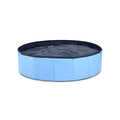 Pet Swimming Pool Foldable Portable Pool for Dogs Outdoor Summer Play - Blue-80x20cm