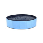 Pet Swimming Pool Foldable Portable Pool for Dogs Outdoor Summer Play - Blue-80x20cm