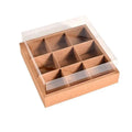 5PCS Kraft Paper Lunch Boxes Picnic Camping Food Containers Bento Sushi Packing - L-5Pcs