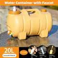 Portable Outdoor Camping Water Storage Tank With Faucet For Car Hiking Travel