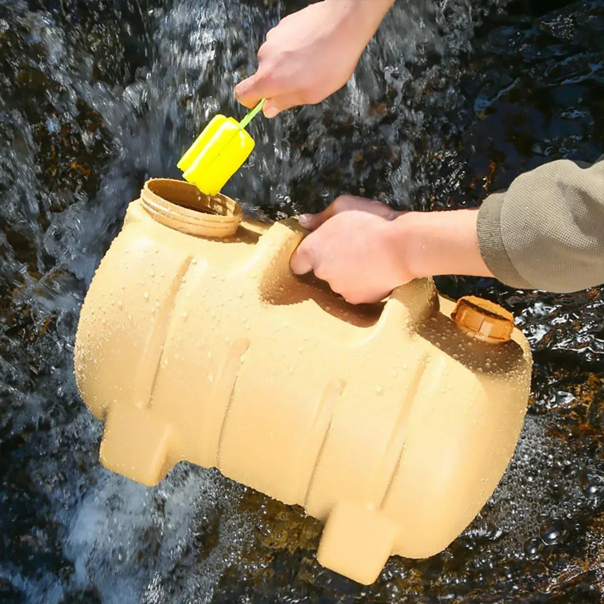 Portable Outdoor Camping Water Storage Tank With Faucet For Car Hiking Travel