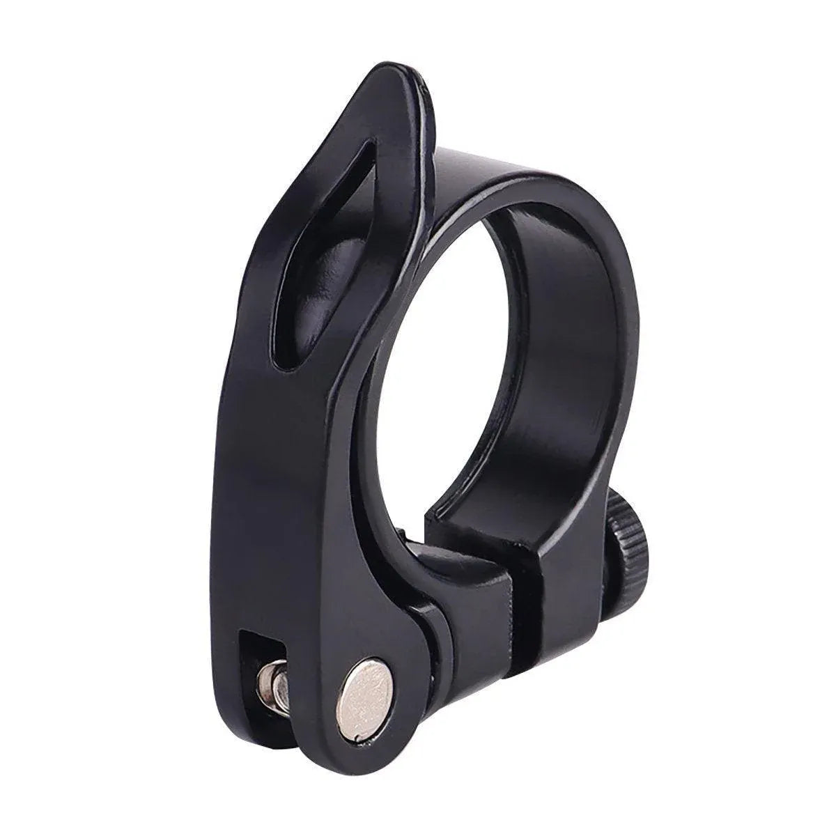 Quick Release Bicycle Seat Tube Clamp Multi Color Lever Lock Cycling Accessories - Black-3-4