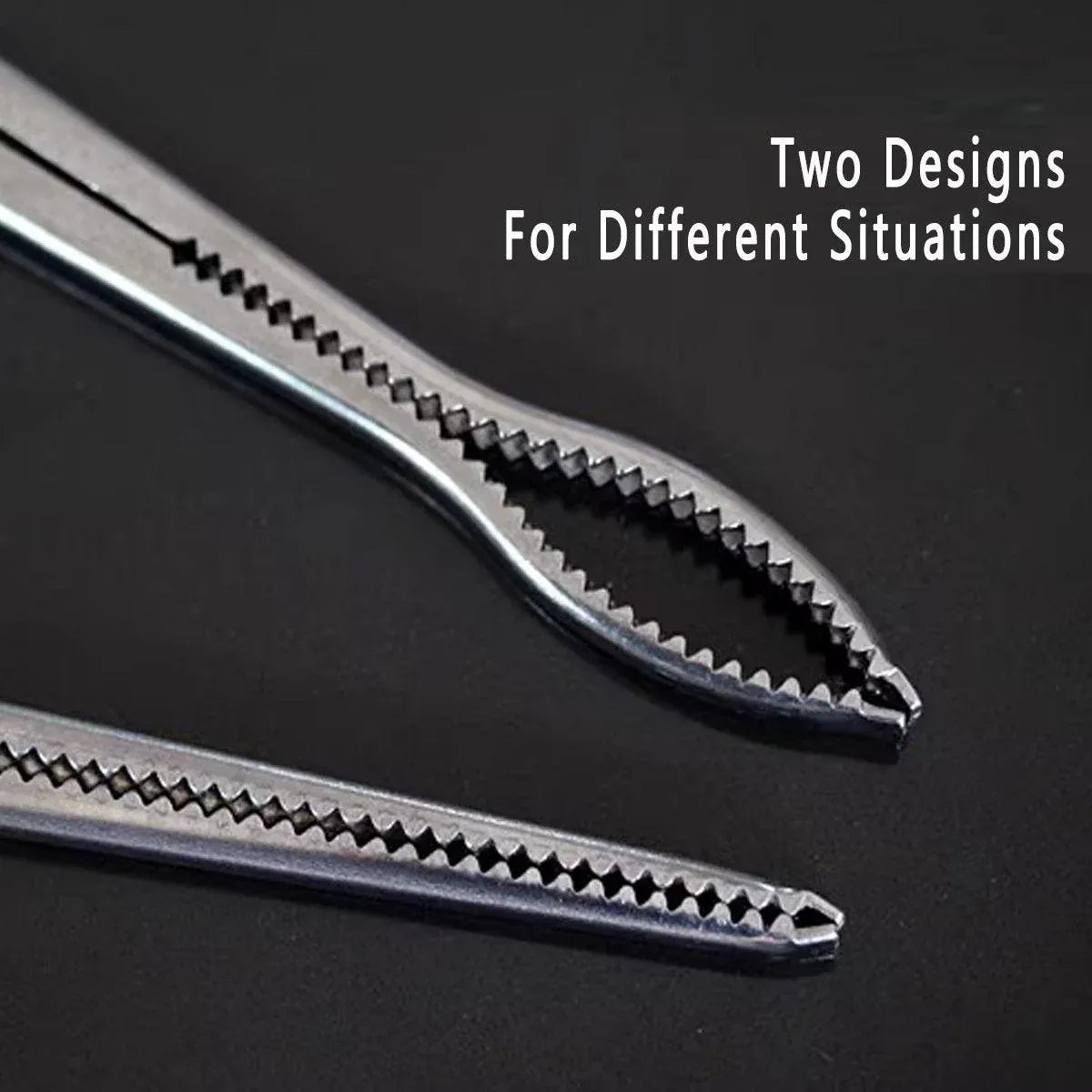 2pcs Heavy Duty Stainless Steel Fishing Clamps Trash Catching Marine Tools