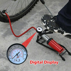 High Pressure Foot Pump Bicycle Ball Motorbike Car Type Inflator Tire Air Pump