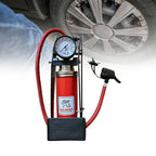 High Pressure Foot Pump Bicycle Ball Motorbike Car Type Inflator Tire Air Pump