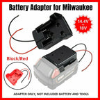Diy For Milwaukee M18 Xc 18V Diy Project Battery Adapter/Base Power 2 Wirings - Black