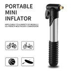 Aluminium Mini Bicycle Air Pump Bike Hand Ball Inflator Portable Cycling Tyre