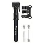 Portable Bicycle Pump Mini Inflatable Tube Pump Tire Inflator for Bike Cycling - Black