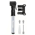 Portable Bicycle Pump Mini Inflatable Tube Pump Tire Inflator for Bike Cycling - Silver