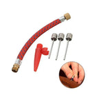Pump Adapter Set with Inflating Needle and Valve Nozzle for Balls and Toys 5PCS