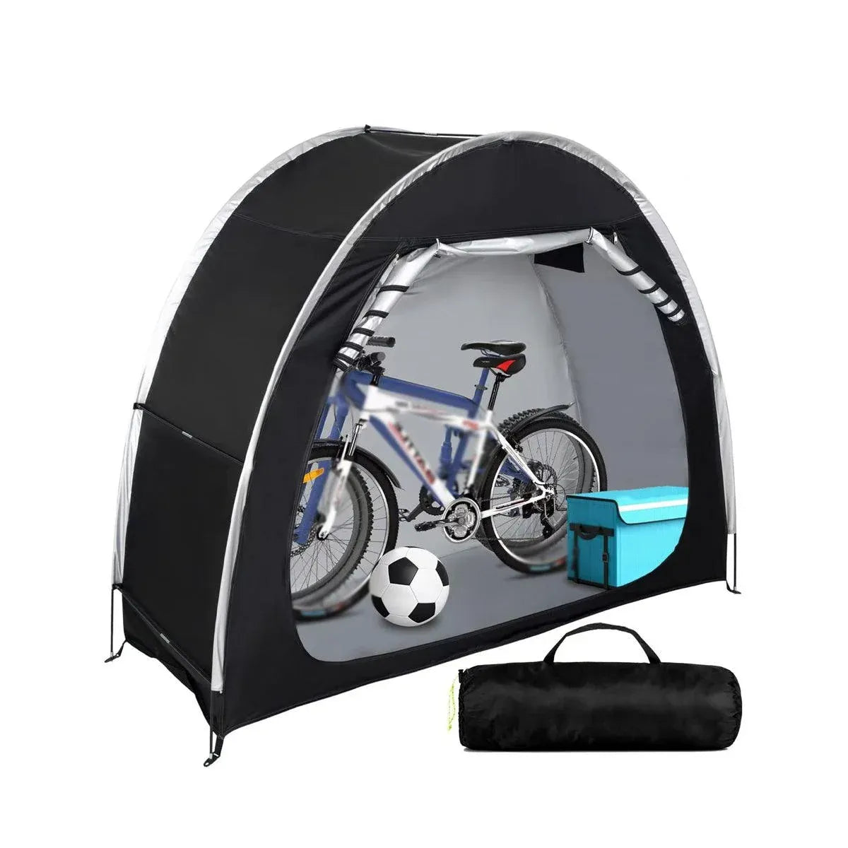 Black Foldable Bicycle Storage Tent 200 x 80 x 165 cm - 1 Piece