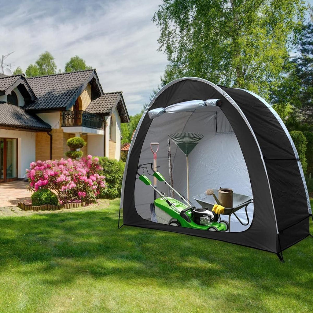 Black Foldable Bicycle Storage Tent 200 x 80 x 165 cm - 1 Piece