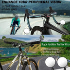 MTB Mountain Bike Rearview Mirror Bicycle Handlebar Convex View Rear Mirror