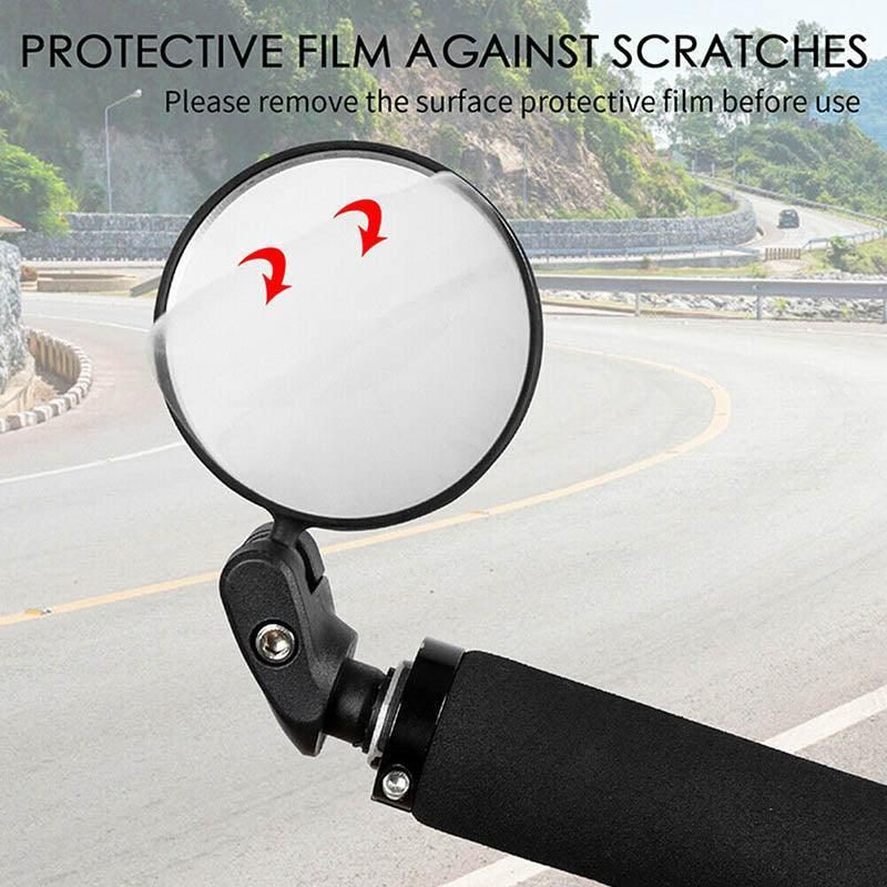 MTB Mountain Bike Rearview Mirror Bicycle Handlebar Convex View Rear Mirror
