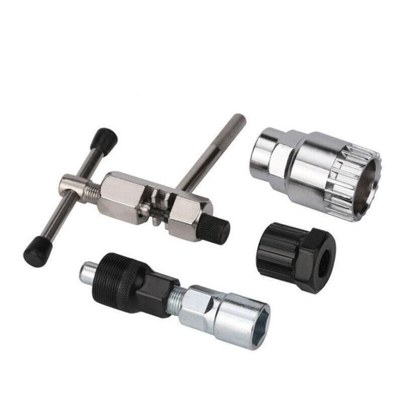 5PCS Bike Repair Tool Kit Crank Puller Chain Breaker Freewheel Bottom Bracket Remover