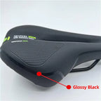 MTB Saddle Hollow Comfort Bicycle Seat Universal Cushion Soft Riding Saddle - Red