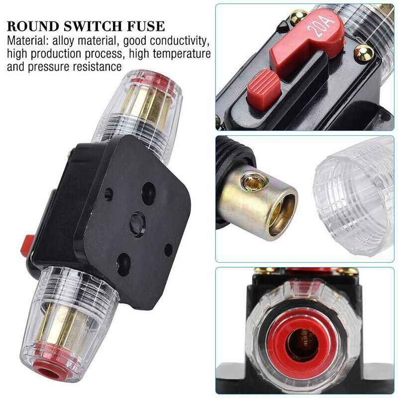 20-150Amp Circuit Breaker Dual Battery Ip67 Waterproof Fuse Manual Reset 12V 24V - 50AMP