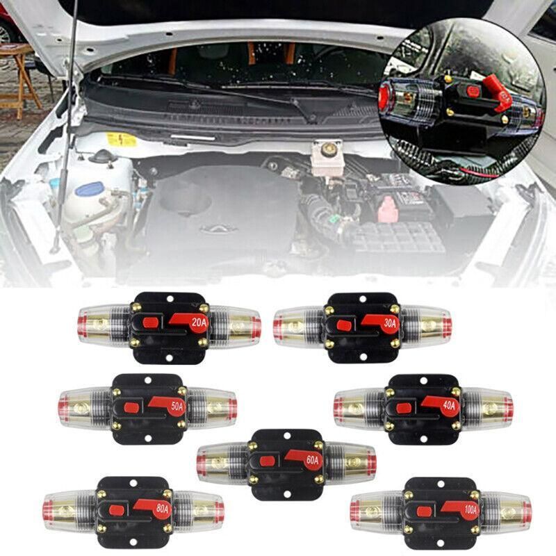 20-150Amp Circuit Breaker Dual Battery Ip67 Waterproof Fuse Manual Reset 12V 24V - 50AMP