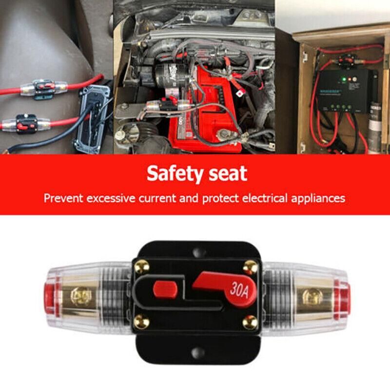 20-150Amp Circuit Breaker Dual Battery Ip67 Waterproof Fuse Manual Reset 12V 24V - 60AMP