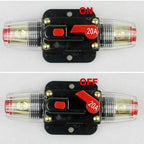 20-150Amp Circuit Breaker Dual Battery Ip67 Waterproof Fuse Manual Reset 12V 24V - 60AMP