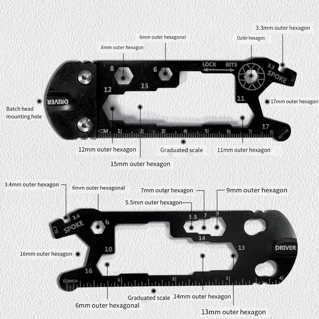 Multifunctional Hexagonal Spanner Portable Bicycle Repair Tool Kit Hand Tool Set