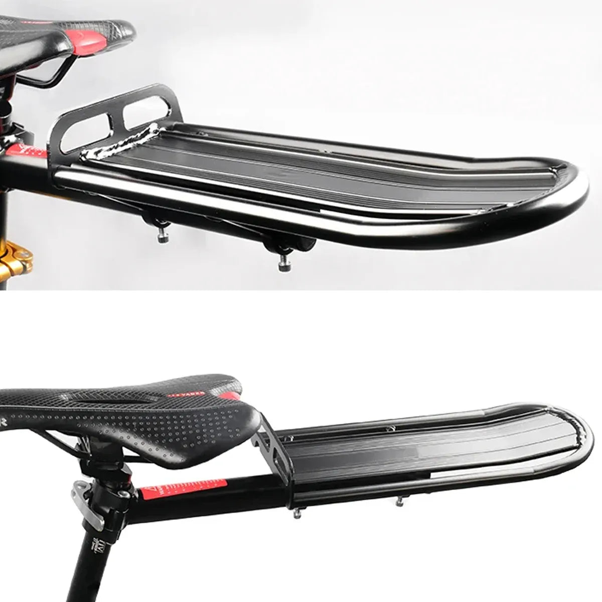 Mountain Bike Rear Rack Cargo Carrier Seat Post Pannier Holder for Bicycle Use