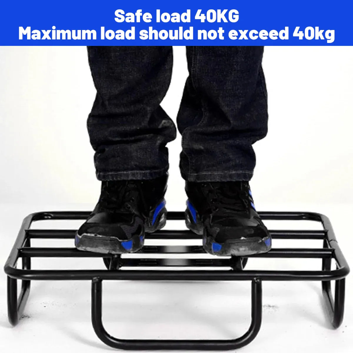 Metal Delivery Bag Rack Ebike Motorcycle Bicycle Food Rider Mount Support Frame