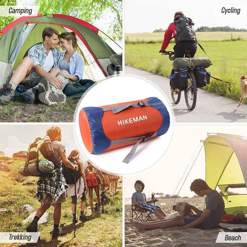M Size Waterproof Compression Stuff Sack Outdoor Camping Storage Bag Sleeping Bag Cover - Blue