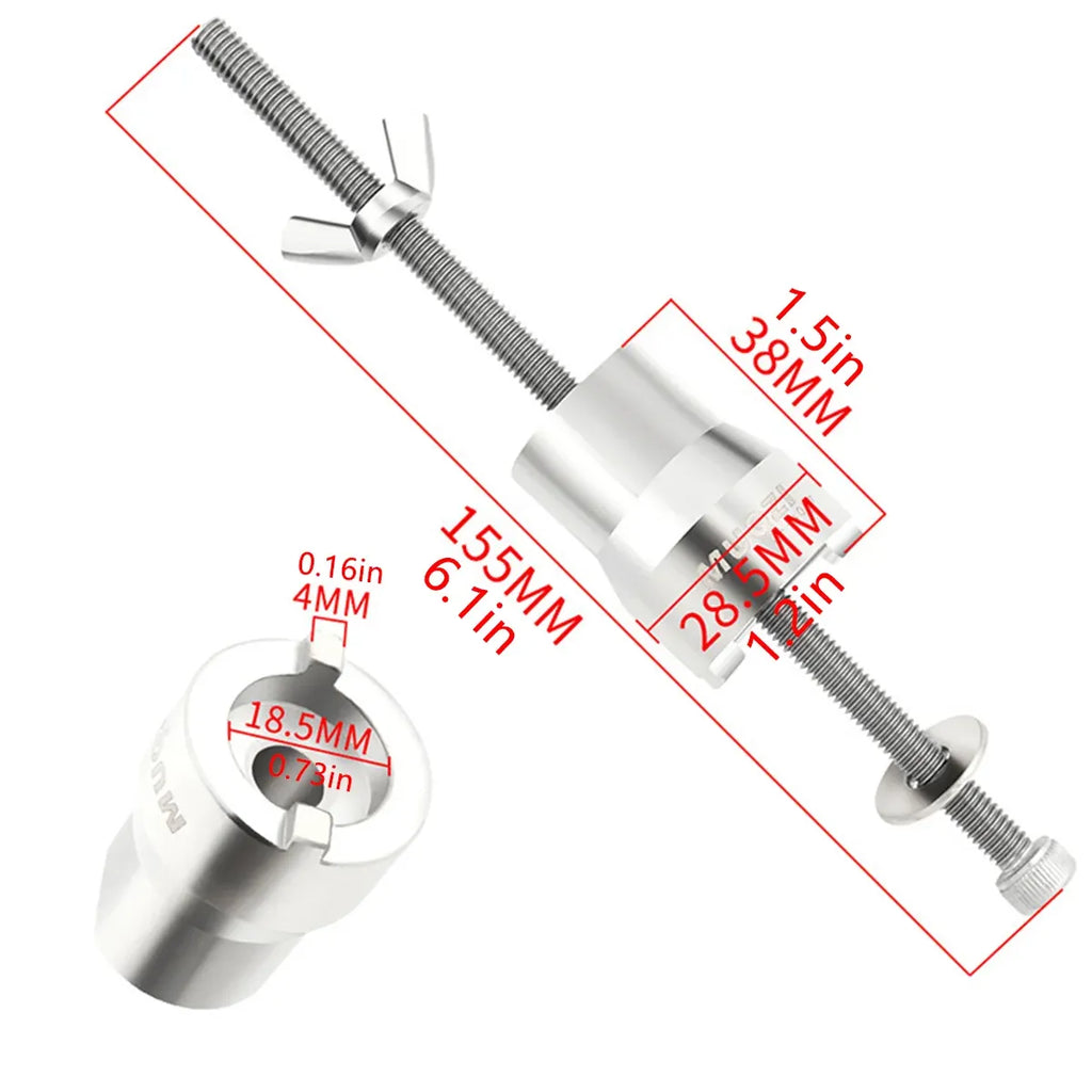 Bicycle Freehub Remover Stainless Steel Bike Hub Bearing Removal Wrench Tool