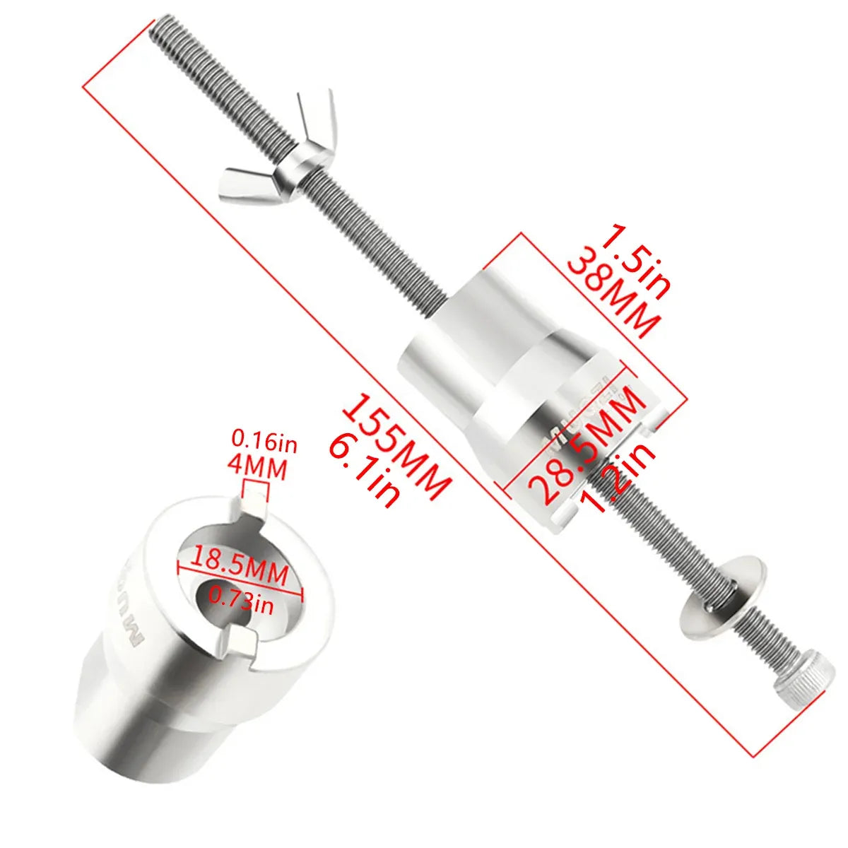 Bicycle Freehub Remover Stainless Steel Bike Hub Bearing Removal Wrench Tool