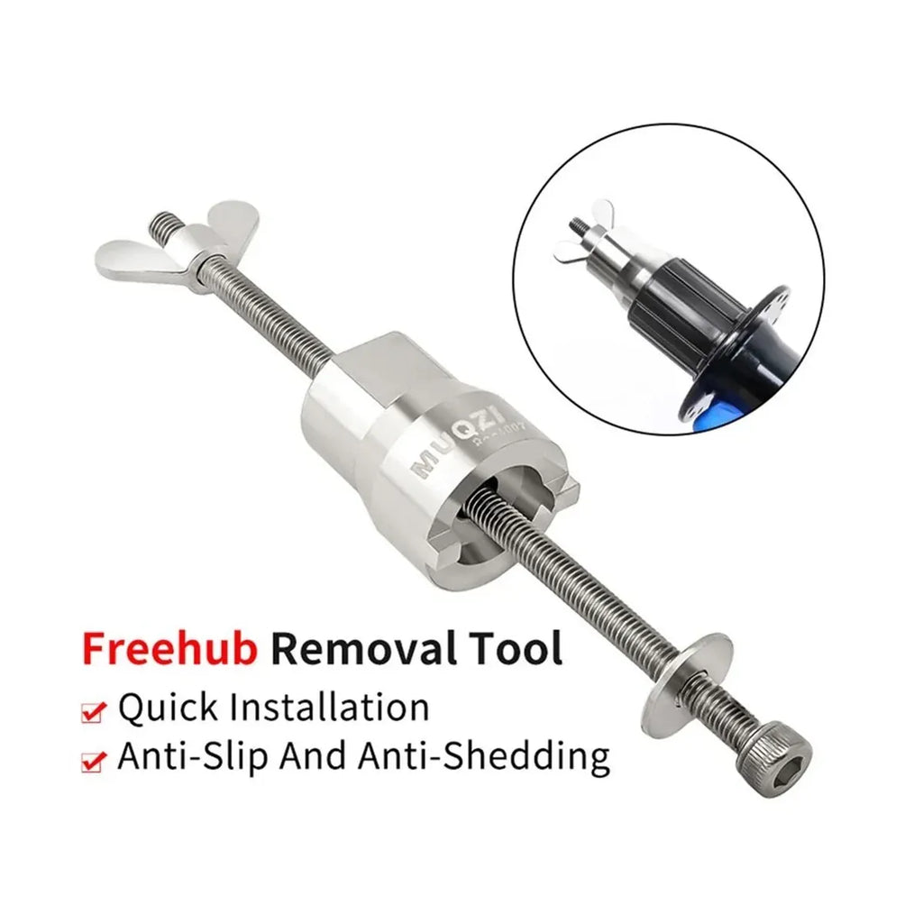 Bicycle Freehub Remover Stainless Steel Bike Hub Bearing Removal Wrench Tool